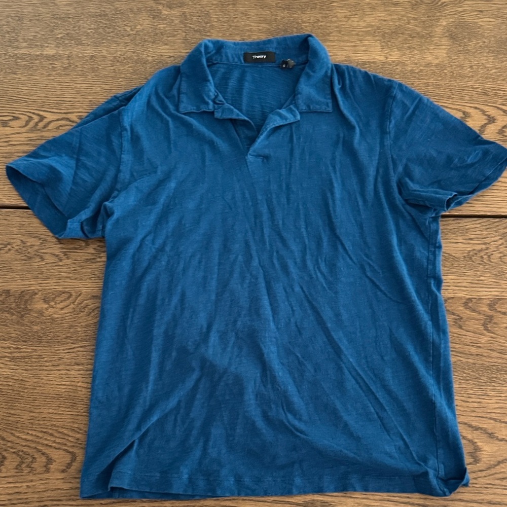 Theory Deep Blue Men's Polo Shirt